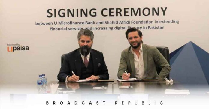 U Microfinance Bank Joins Hands with Shahid Afridi Foundation